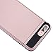 JZTECH iPhone 7 Plus Case Impact Resistant Card Slot Holder Skin Cover Wallet Bumper Dual Layer TPU Soft Rugged Shockproof Durable Shell +Anti Explosion Screen Protector Stylus Rose Gold