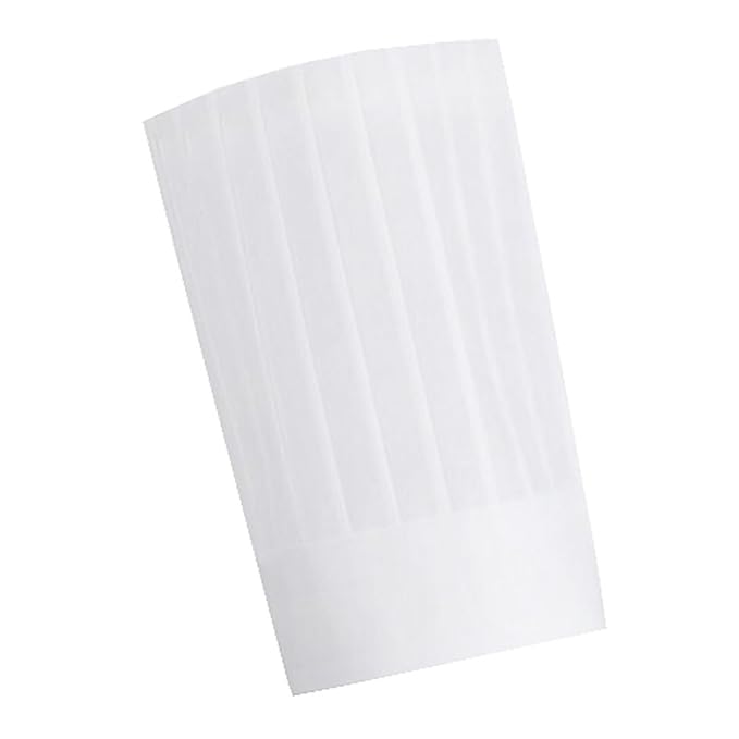 Amazon.de: Einweg-Hoch Kuchen Chef Hüte Papierhüte 10 PCS-Weiß
