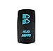 STV MOTORSPORTS® Blue Headlights Laser Rocker Switch Off-ON-ON 20A 12V LED Light 3 Positions 6 Pin for Cars, Trucks, ATV, UTV, Boat, Tractor, Auto, 4x4, 4WD, Jeep