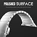 MoKo Band for Apple Watch Series 3 Bands, Stainless Steel Replacement Band Wrist Strap with Butterfly Buckle Clasp for iWatch 42mm 2017 Series 3 / 2 / 1 - Silver (Not Fit iWatch 38mm)