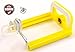 DaVoice Cell Phone Tripod Adapter Mount Holder Clamp Compatible with iPhone X XS Max XR Se 8 7 6 6s Plus Samsung Galaxy S9 S8 S7 Edge Adjustable Smartphone Bracket Clip Cellphone Attachment (Yellow)
