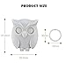 Hunger Night Owl Magnetic Wall Key Holder - Easy to Mount - Powerful Magnets Keep Keychains and Loose Keys Securely in Place (White)