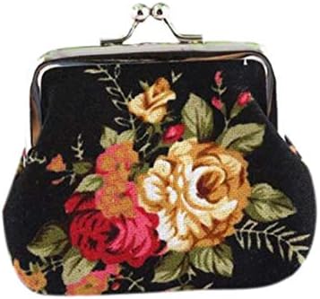 Inverse Wallet Women Lady Retro Vintage Flower Small Wallet Hasp Purse Clutch Bag Variety Colors and Sizes