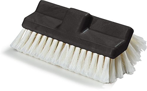 Carlisle 362199700 Flo-Thru Plastic Block Dual Surface Brush, Polystyrene Bristles, 2-1/2