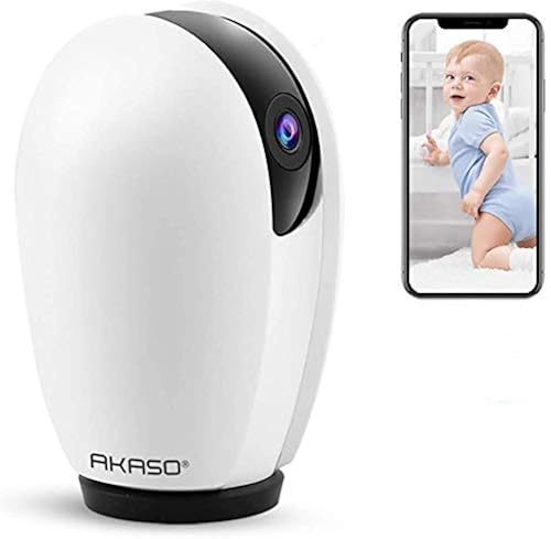 AKASO WiFi Camera Pet Camera, Home Security Camera Work with Alexa