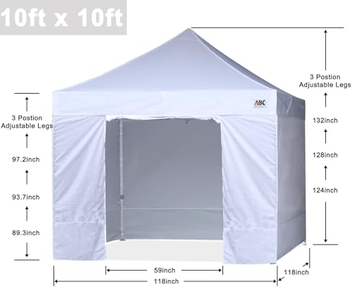 ABCCANOPY 10x10 Commercial Pop-Up Canopy Tent Review: Heavy-Duty Shelter with Sidewalls image 30
