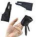Bignc Drawing Glove 4 Packs(2 Women pcs+2 Men pcs) for Graphic Tablet Art Creation Pen Display(Black)