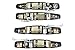 PT Auto Warehouse GM-3545M-QPK - Outside Exterior Outer Door Handle, Chrome - 1 Front Left, 1 Front Right, 1 Rear Left, 1 Rear Right