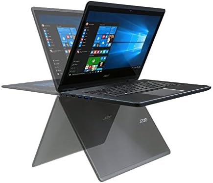 2017 Acer Aspire R14 14" Full HD 2-in-1 Premium Convertible Touchscreen Laptop (Tablet), Intel Core i5-6200U, 8GB RAM, 256GB SSD, Backlit Keyboard, WLAN, Bluetooth, Windows 10 (Certified Refurbished)