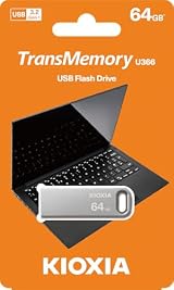 KIOXIA TransMemory U366 64GB USB 3.0 Flash Drive Metal PC Mac File Transfer view 10