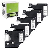 5 Pack BAALAND Compatible Dymo D1 Label Tape 45013