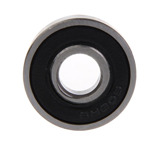 Generic 8Pcs 608RS Carbon Steel Colorful Rubber Cap Bearings, Skateboards Inline Skate Rollerblade Etc 8x22x7mm Skate Bearings Set