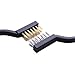 Eboot 6 Pack Mini Wire Brushes Set for Cleaning Welding Slag and Rust, 7 Inches Brass and Stainless Steel Brushes with Rigid Handle