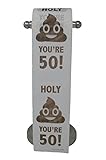 Happy 50th Birthday Toilet Paper Prank Funny Gag Gift!