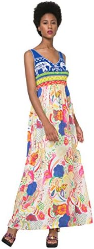 Desigual Women's Quard Floral Maxi Dress 44 UK 16