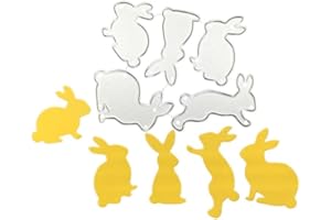 HIENAJ Easter Rabbit Die Cuts for Card Making,Cute Bunny Cutting Dies Animal Embossing Template for Scrapbooking DIY Cards Album Crafts Supplies Decorations