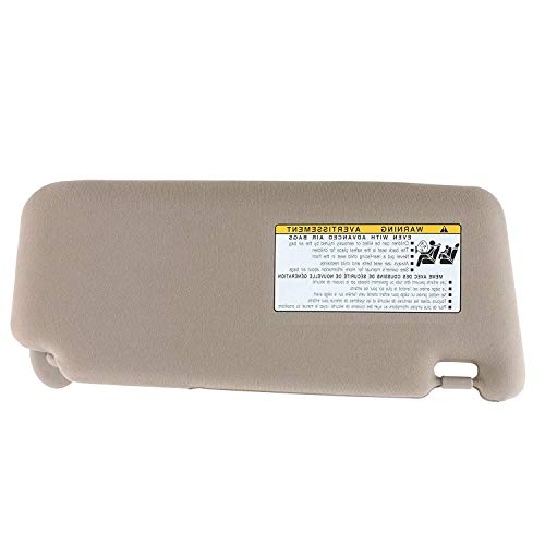 SAILEAD Sun Visor for 2007 2008 2009 2010 2011 Toyota Camry and Camry Hybrid with Sunroof and Light (Beige, Left Side) - Thumbnail 2