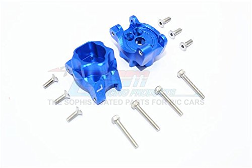 Traxxas TRX-4 Trail Defender Crawler Upgrade Parts Aluminum Rear Gear Box Mounts - 1Pr Set Blue