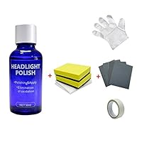 tesyyke High Density Headlight Polish Liquid Cars Restoration Fluid Durable Car Repairing Kit