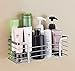 TESOT Suction Cup Shower Shelf, Shower Caddy Soap Dish with Hooks for Sponge, Rust Proof 304 Stainless Steel, Black