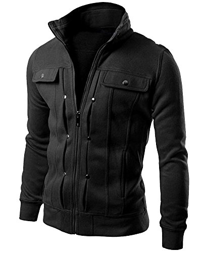 Jacket Abrigos De Manga Larga Tops Cremallera Capa De La Chaqueta Outwear Para Hombre