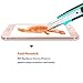 EC Premium Ultra Slim [Full Coverage] [Anti Fingerprint/Scratch] Mirror Bright Plated Tempered Glass Screen Protector for 5.5 inch Apple iPhone 6s Plus/6 Plus(Rose Gold)