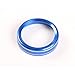 Aluminum Alloy Car Inner 4WD Switch Knob Ring Cover Trim For Ford F150 XLT 2016 2017(Blue 4WD Knob Cover)