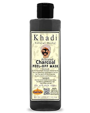 khadi natural charcoal face wash
