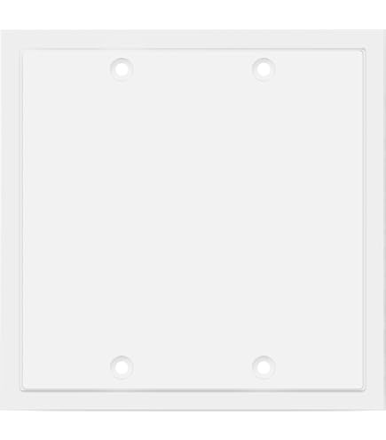 TG Screwless Double Blank Wall Plate, Child Safe Blank Device