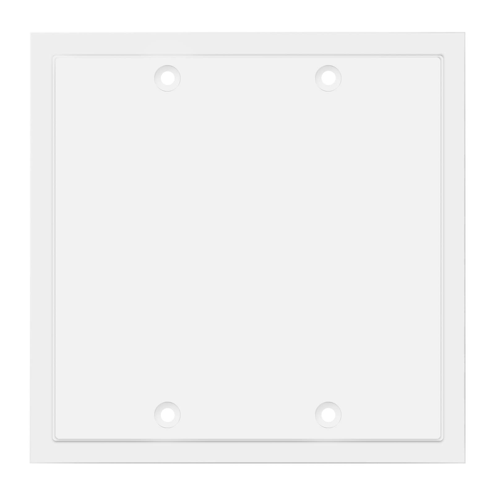 Photo 1 of Henne Bery Modern Edge Decorative Wall Plate Switch Plate Outlet Cover, Durable Solid Zinc Alloy (Double Blank, White)