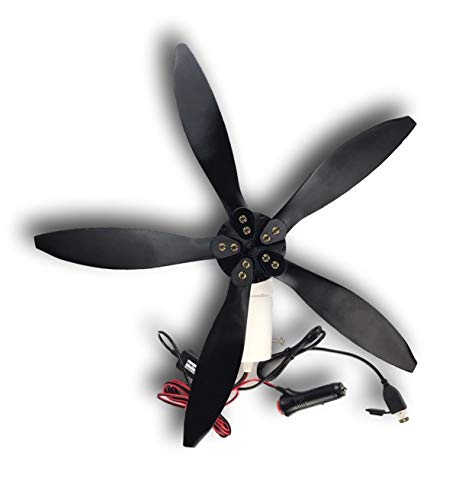 Cutting Edge Power 33W 12V and USB Cyclone Swivel Wind Turbine Generator Windmill, Small and Portable, for RV, Camping, Tailgating, Lightweight