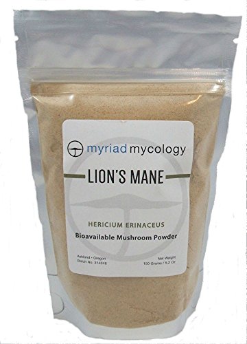 Myriad Mycology Lion s Mane Mushroom Powder 5.2oz or 150g, Made in USA / Hou Tou Gu