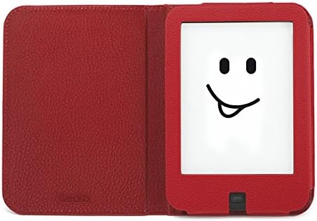 Gecko Tolino Shine 2 HD Case Red Premium PU Leather Ereaderhülle with Wake-Up/Sleep eBook eReader protective cover for Tolino Shine 2 HD