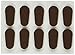 GMS Optical Soft Foam Nose Pads - Coffee Color (10 Count)