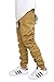 URBANJ MEN'S WHEAT TWILL DROP CROTCH JOGGER PANTS (S)