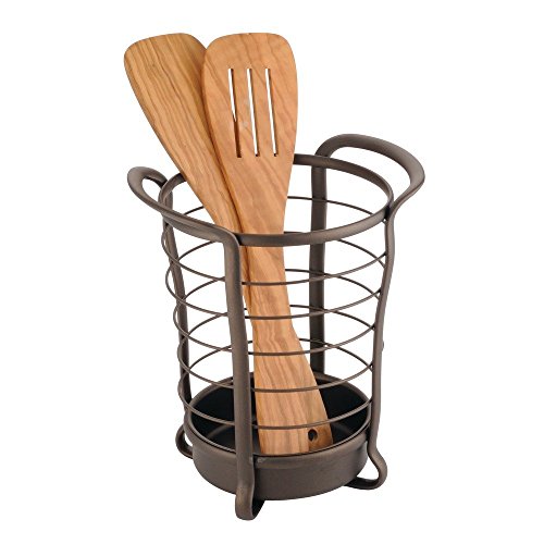 InterDesign Axis Utensil, Spatula, Silverware Holder for Kitchen Countertop Storage - Bronze