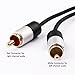 DTECH 3.5mm Female to 2 RCA Male Audio Y Splitter Cable 8 Inches Gold Plated Red White Stereo Adapter For Car Amplifier Speaker DVD