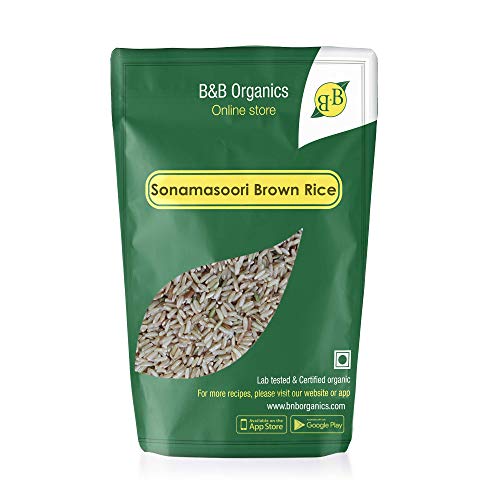 Sonamasoori Brown Rice, 3 kg/Traditional rice/Brown chawal