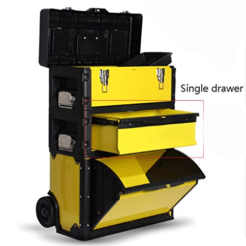 LMJ Werkzeugkasten Trolley Werkzeugkästen for Multifunktionale DREI-Schicht-Kombi-Pull-Rod-Werkzeugkasten mit hoher… – Bild 4