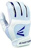 Easton Women's Stealth Core Batting Gloves (Large, White/Royal)