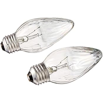 G E LIGHTING 75340 Flame Shaped Auradescent Bulb, 25W, 2-Pack