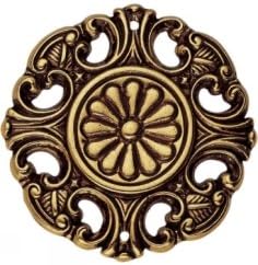 Furniture Cabinet Brass Ornamental Classic Style Decoration 2.56"Round