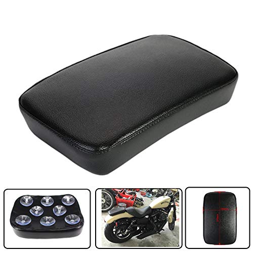 Goldfire Motorcycle Rear Passenger Cushion Suction Cups Pillion Pad Suction Seat Compatibility For Harley Dyna Sportster Softail Touring XL 883 1200 (8 Cup)