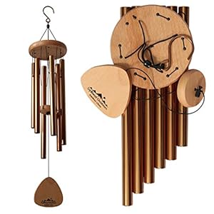 UpBlend Outdoors Premium Wind Chimes Outdoor – Wind Chimes for Outside Garden Patio Windchimes Outdoors Deep Tone, Best…