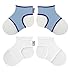 Sock Ons Clever Little Things That Keep Baby, Baby Blue & White, 0-6 Months (2 Pack)
