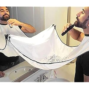 LucaSng Shaving Cloth Scissors Release Shave Trimming Cloth Neck Apron with Suction Cup