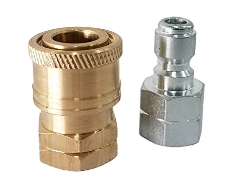 Ultimate Washer 1/4-Inch Quick Connect Pressure Washer Adapter Set, Max Pressure 5000 PSI Rating