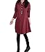 BININBOX Women's New Autumn Casual Slim Long Sleeve Linen Dress