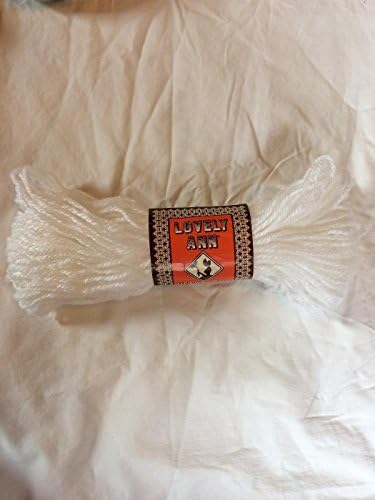 TWO PACK Lovely Ann White Heavy Rug Craft Yarn