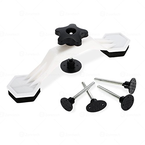 Zone Tech Car Body Dent Repair - Premium Quality Dent Bridge Puller Kit with Hot Melt Glue Gun Glue Sticks